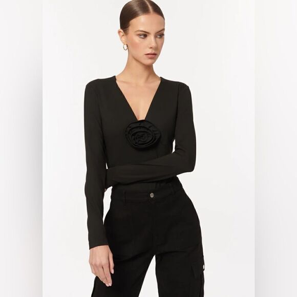 NWT Cami Nyc Nohili Black Bodysuit Size S - Picture 4 of 13